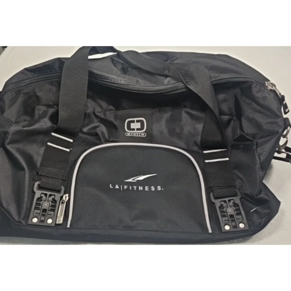 OGIO Black Dome Duffle Gym Bag Ventilated Athletic Equipment Bag